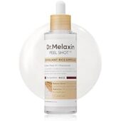 Dropper bottle of skincare product with a white label saying 'Peel Shot' against a pale circular background.