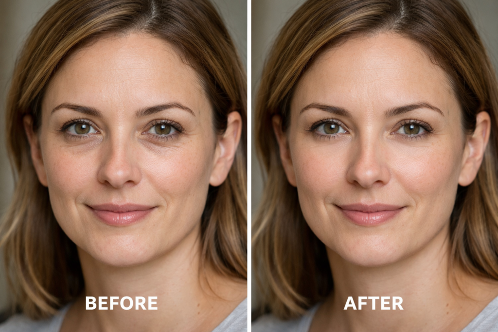 Eye Bag Removal Before and After